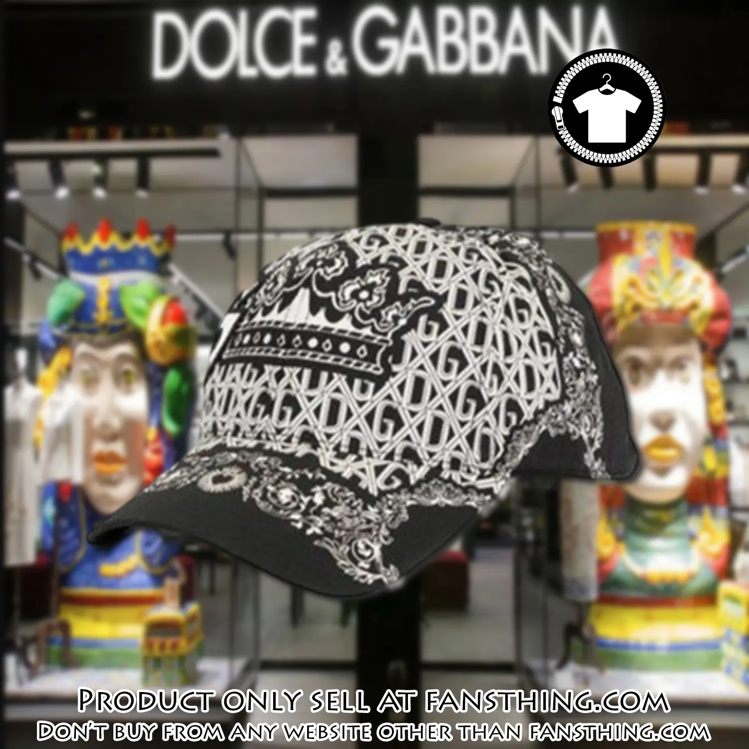 Dolce & gabbana luxury cap print 3d trending cap ctc1090 fst5058931